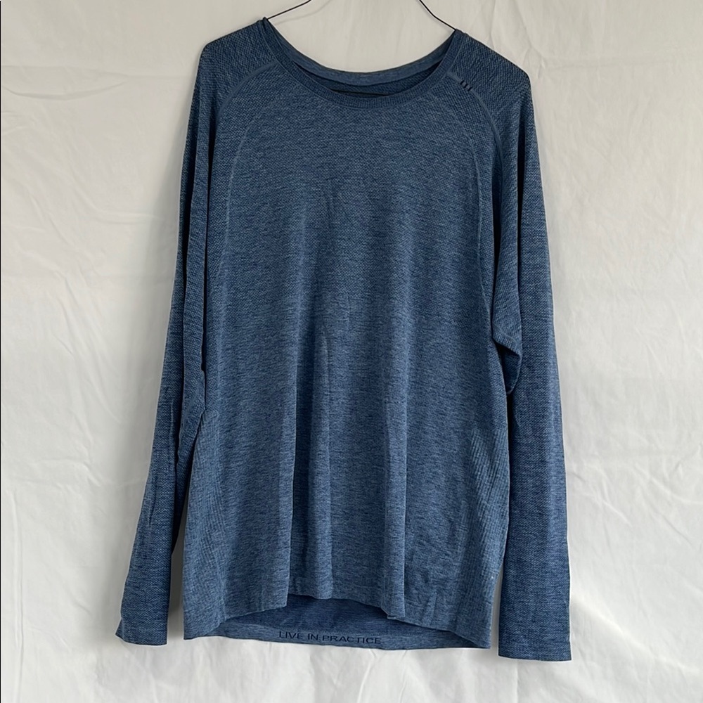 Lululemon Athletica Blue Long Sleeve Relaxed Tee